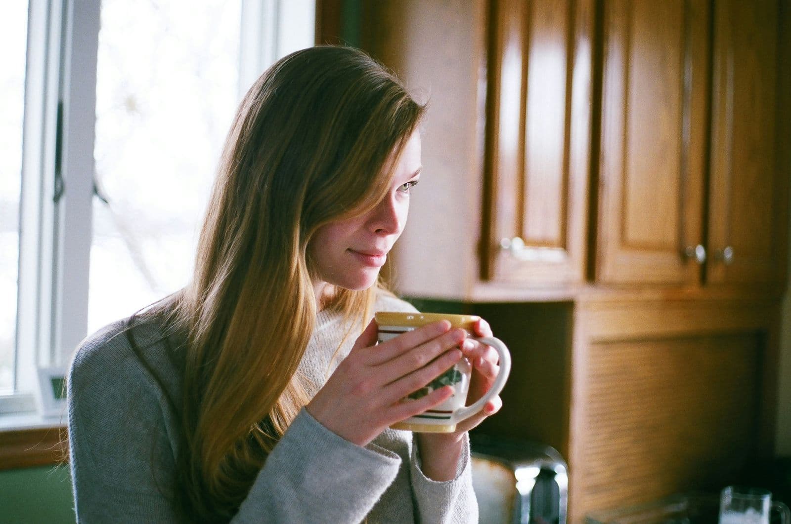 A quiet, calm moment by the window